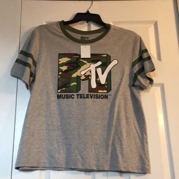 MTV Tops - MTV Camouflage Graphic T-shirt